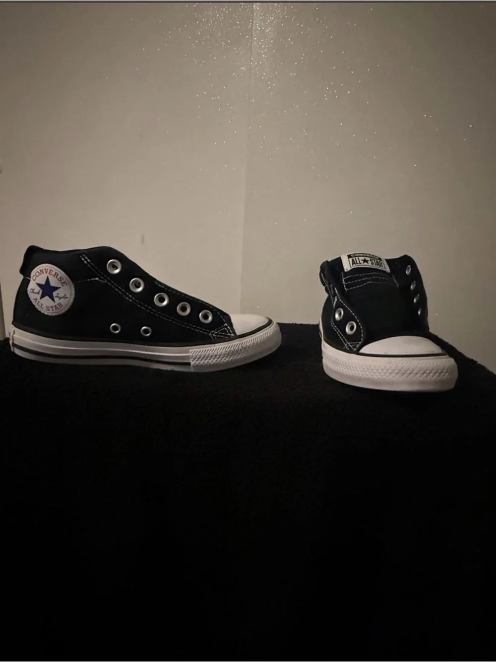 Converse Kids Black and White High-Top Sneakers